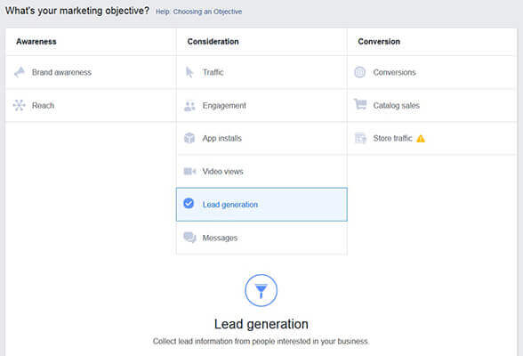 facebook ads manager
